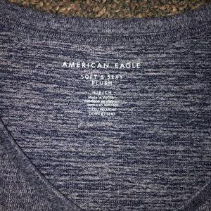 American Eagle Soft and Sexy Blue Long Sleeve